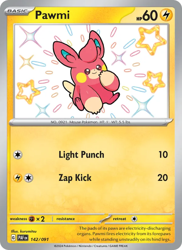 Pawmi - Paldean Fates Pokemon Card