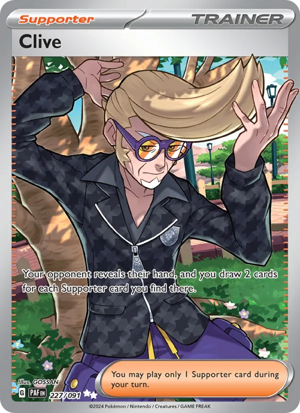 Clive - Paldean Fates Pokemon Card