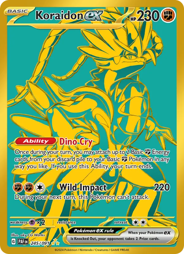Koraidon ex - Paldean Fates Pokemon Card