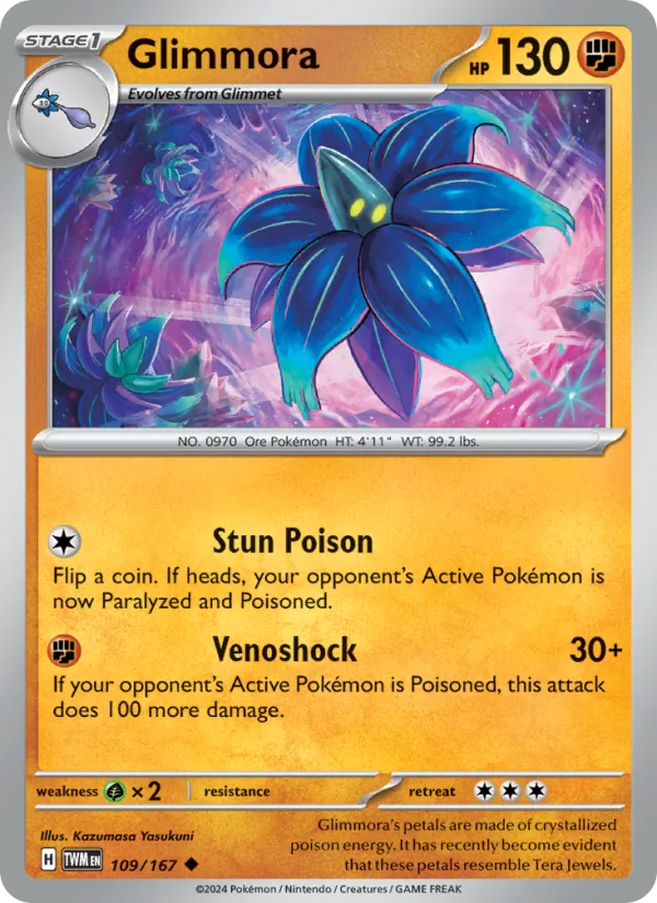 Glimmora - Twilight Masquerade Pokemon Card
