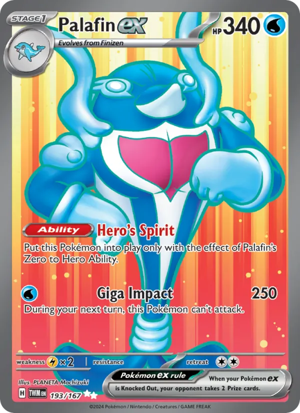 Palafin ex - Twilight Masquerade Pokemon Card