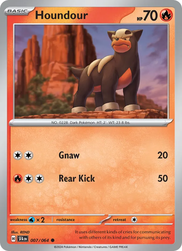 Houndour - Shrouded Fable Pokemon Card