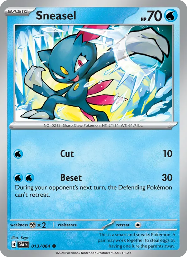 Sneasel - Shrouded Fable Pokemon Card