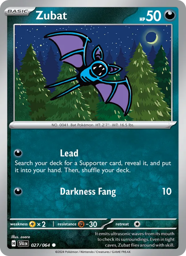 Zubat - Shrouded Fable Pokemon Card