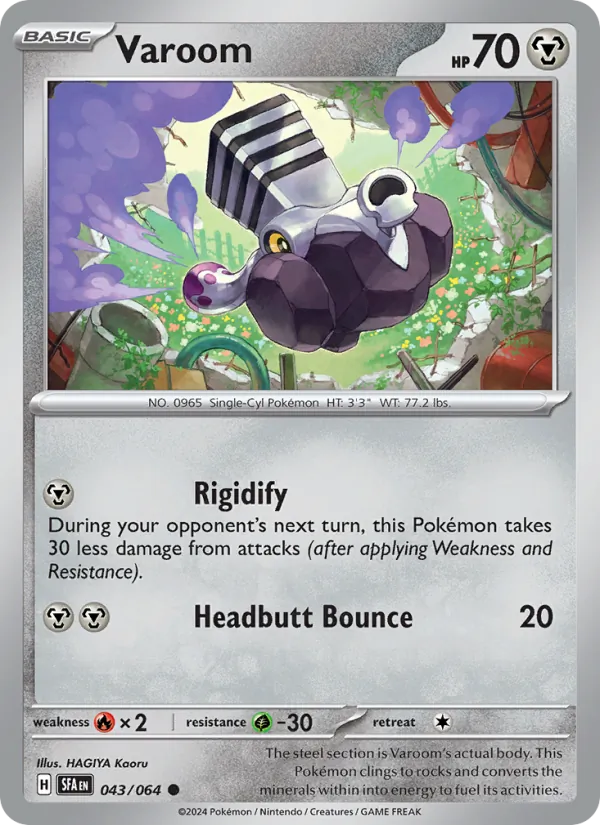 Varoom - Shrouded Fable Pokemon Card
