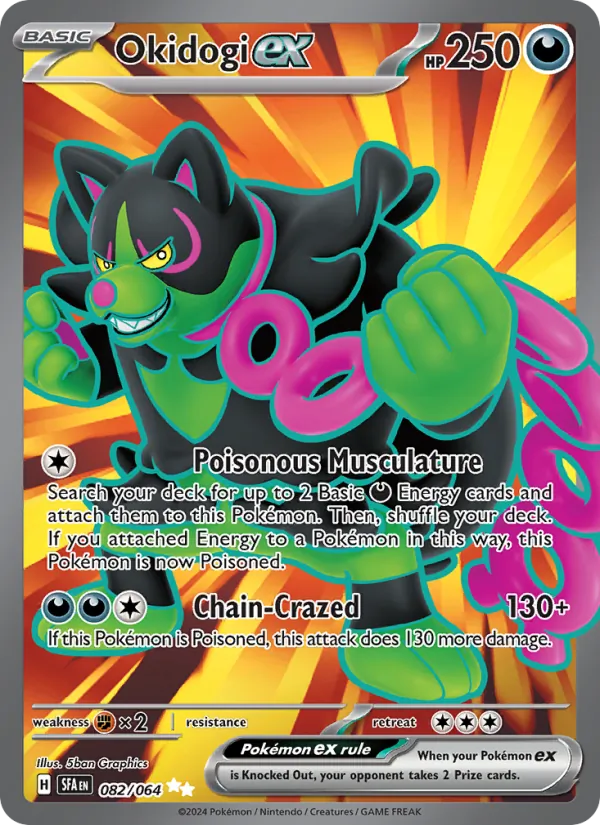 Okidogi ex - Shrouded Fable Pokemon Card