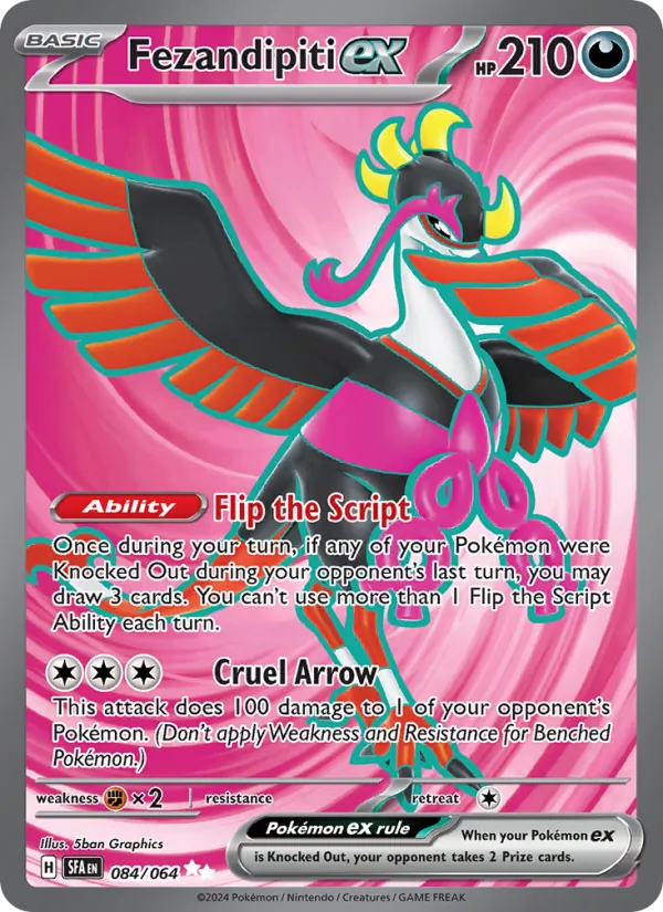 Fezandipiti ex - Shrouded Fable Pokemon Card