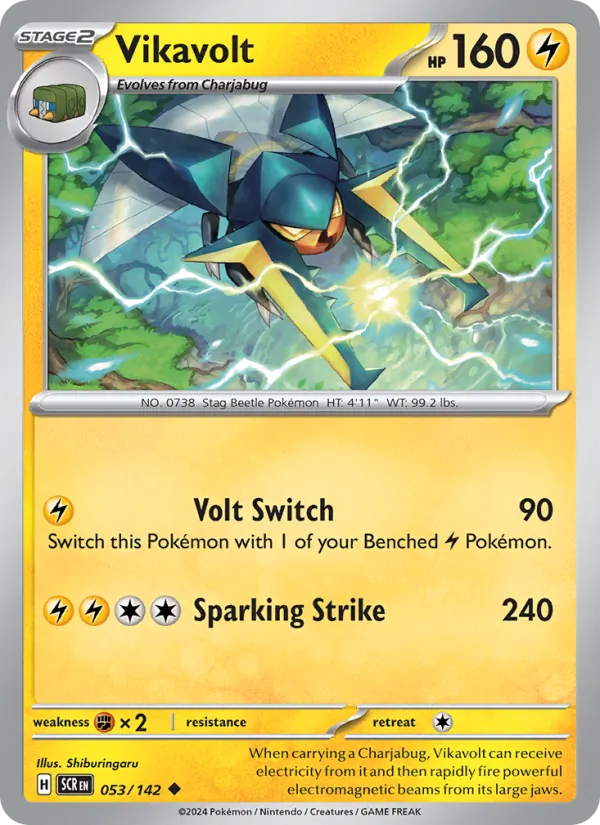 Vikavolt - Stellar Crown Pokemon Card