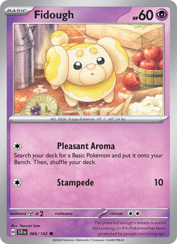Fidough - Stellar Crown Pokemon Card