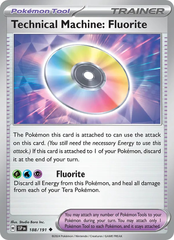 Technical Machine: Fluorite - Surging Sparks Pokemon Card