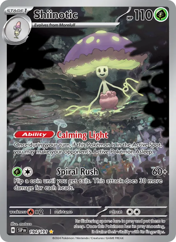 Shiinotic - Surging Sparks Pokemon Card