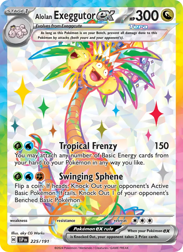 Alolan Exeggutor ex - Surging Sparks Pokemon Card