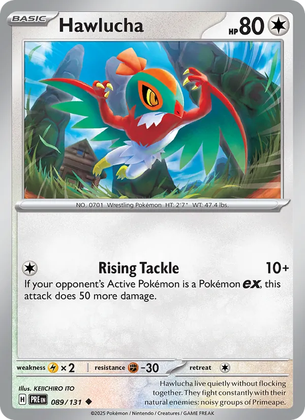 Hawlucha - Prismatic Evolutions Pokemon Card