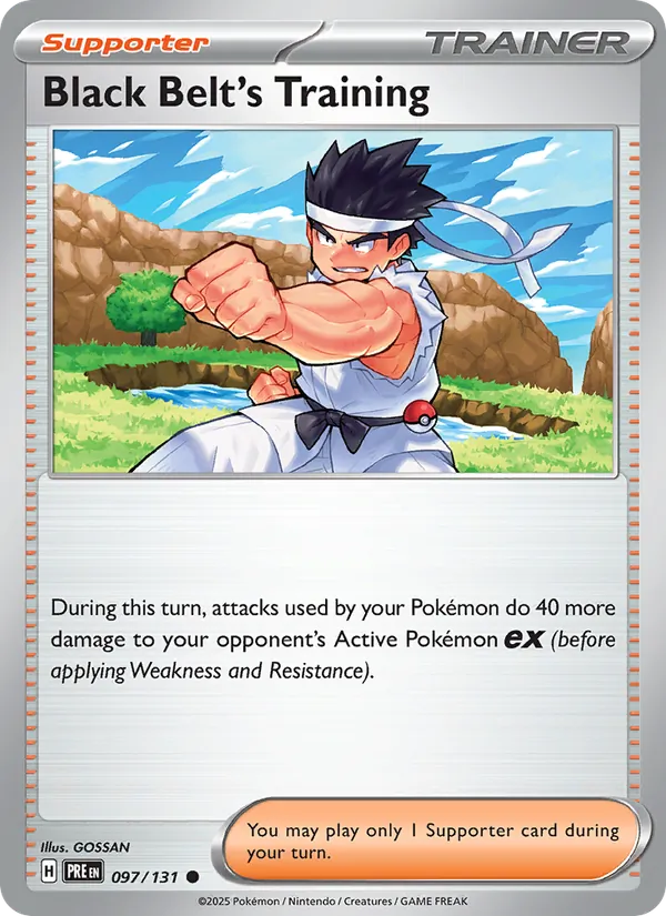 Black Belt's Training - Prismatic Evolutions Pokemon Card