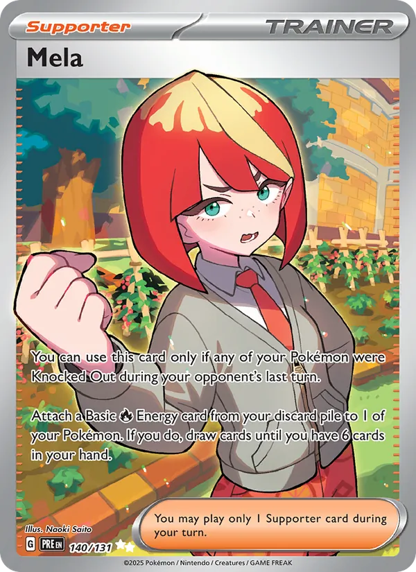 Mela - Prismatic Evolutions Pokemon Card