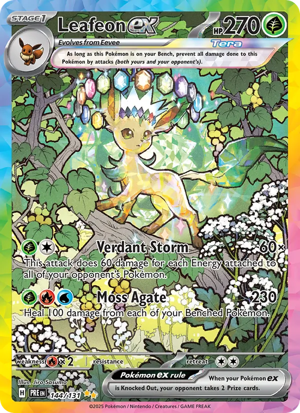 Leafeon ex - Prismatic Evolutions Pokemon Card