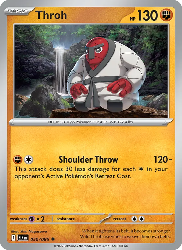Throh - Black Bolt Pokemon Card