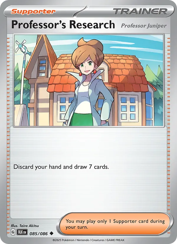 Professor's Research - Black Bolt Pokemon Card