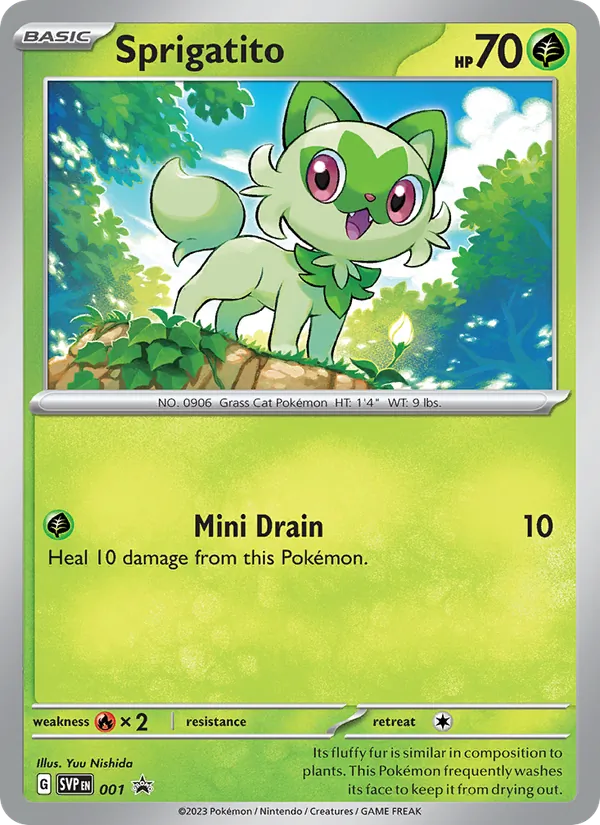 Sprigatito - SVP Black Star Promos Pokemon Card
