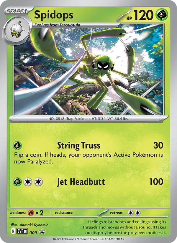 Spidops - SVP Black Star Promos Pokemon Card