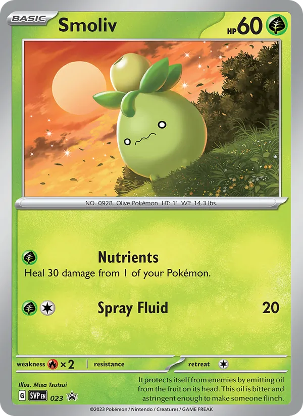 Smoliv - SVP Black Star Promos Pokemon Card