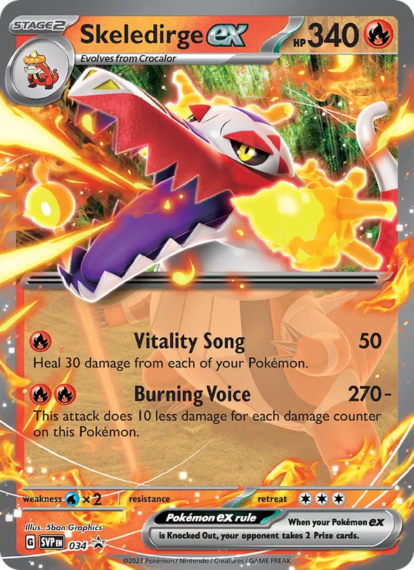 Skeledirge ex - SVP Black Star Promos Pokemon Card