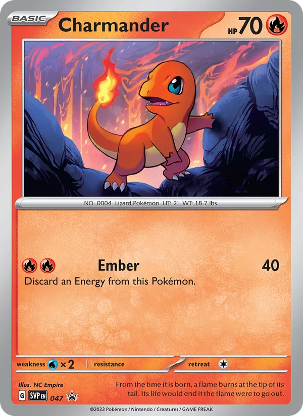 Charmander - SVP Black Star Promos Pokemon Card
