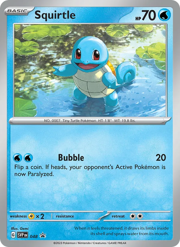 Squirtle - SVP Black Star Promos Pokemon Card