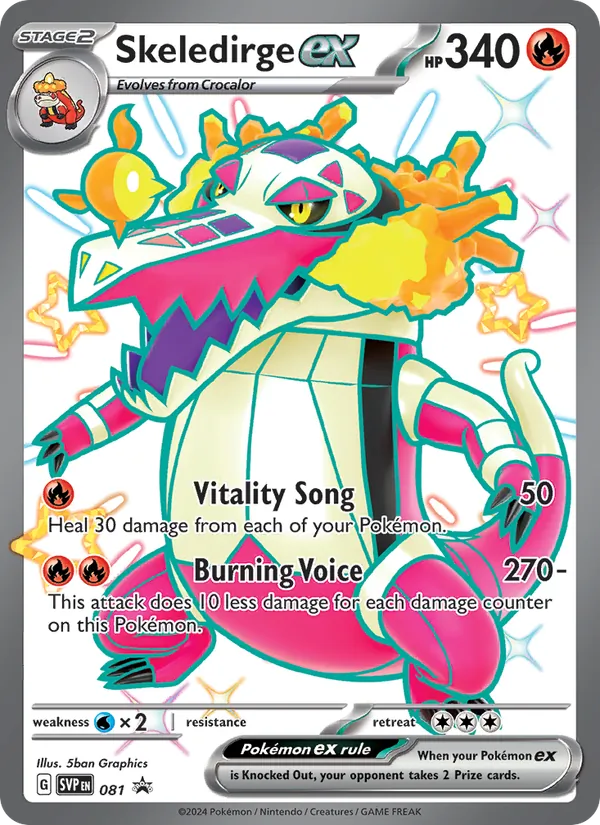 Skeledirge ex - SVP Black Star Promos Pokemon Card