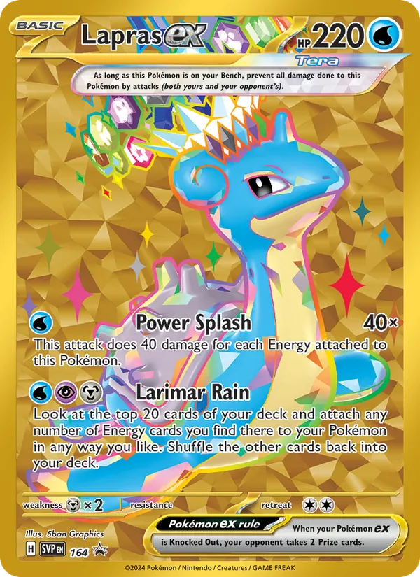 Lapras ex - SVP Black Star Promos Pokemon Card