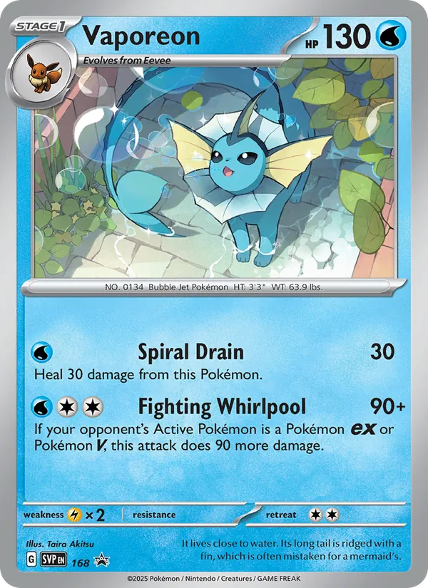 Vaporeon - SVP Black Star Promos Pokemon Card