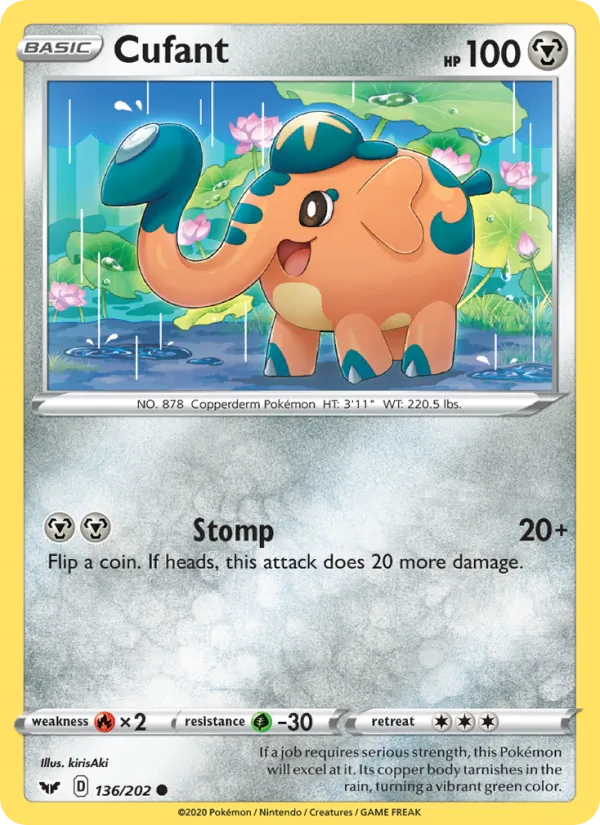 Cufant - Sword & Shield Pokemon Card