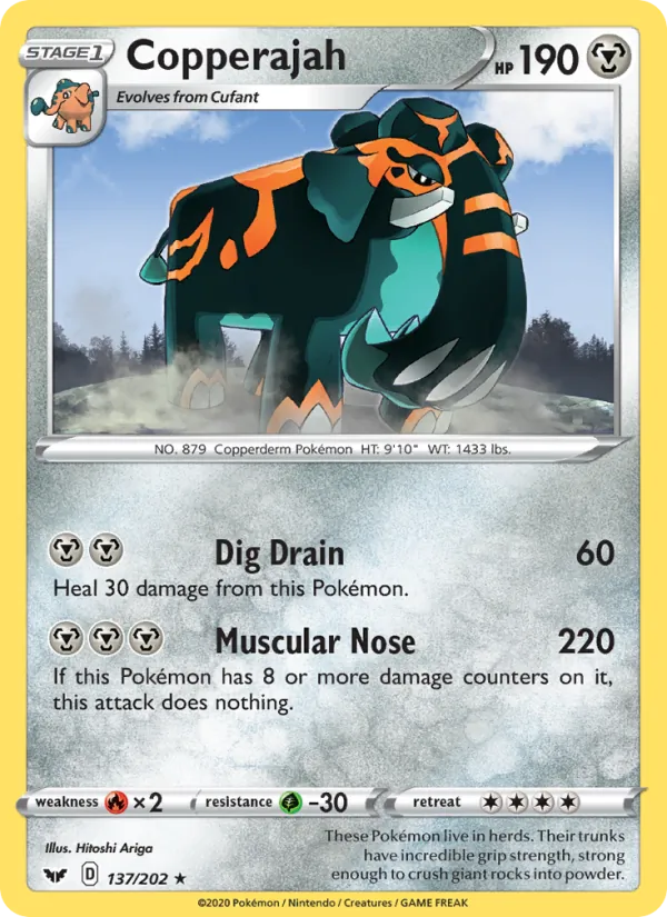Copperajah - Sword & Shield Pokemon Card