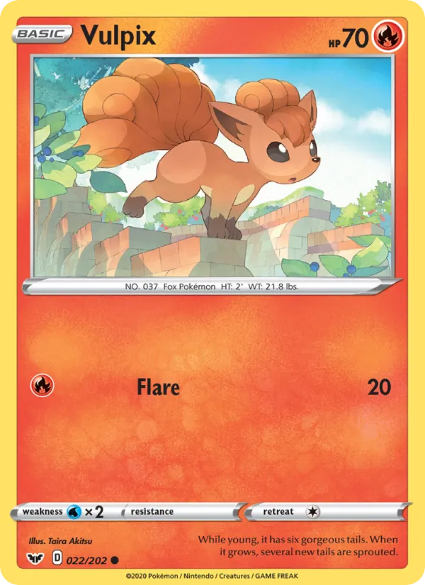 Vulpix - Sword & Shield Pokemon Card