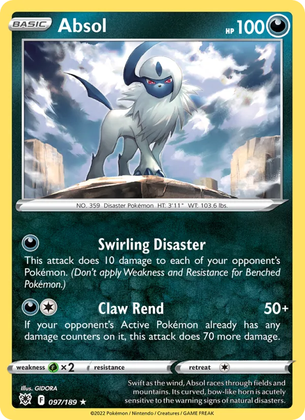 Absol - Astral Radiance Pokemon Card
