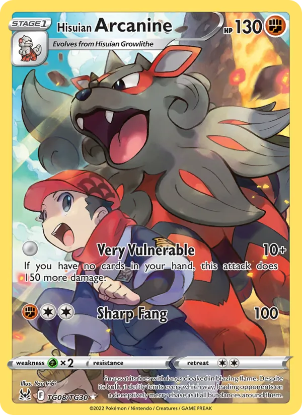 Hisuian Arcanine - Lost Origin Pokemon Card
