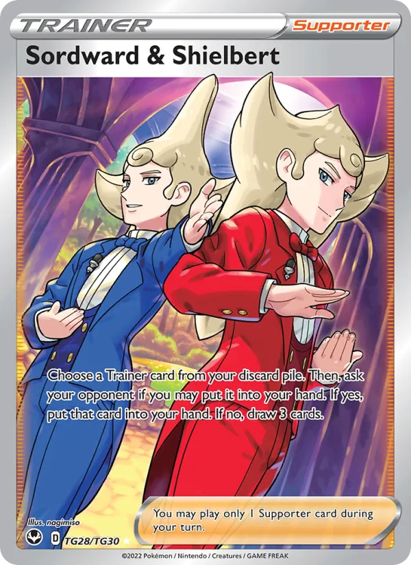 Sordward & Shielbert - Silver Tempest Pokemon Card