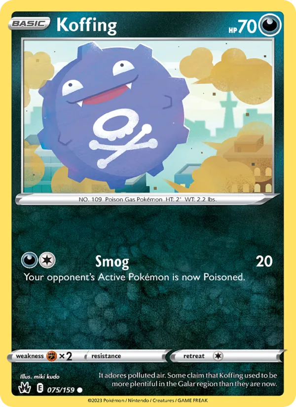 Koffing - Crown Zenith Pokemon Card