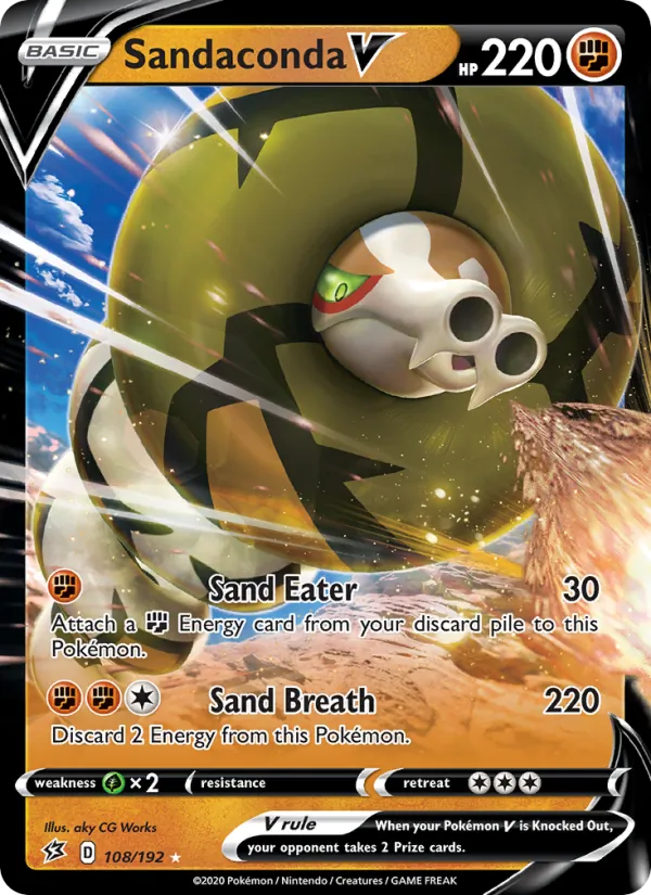 Sandaconda V - Rebel Clash Pokemon Card