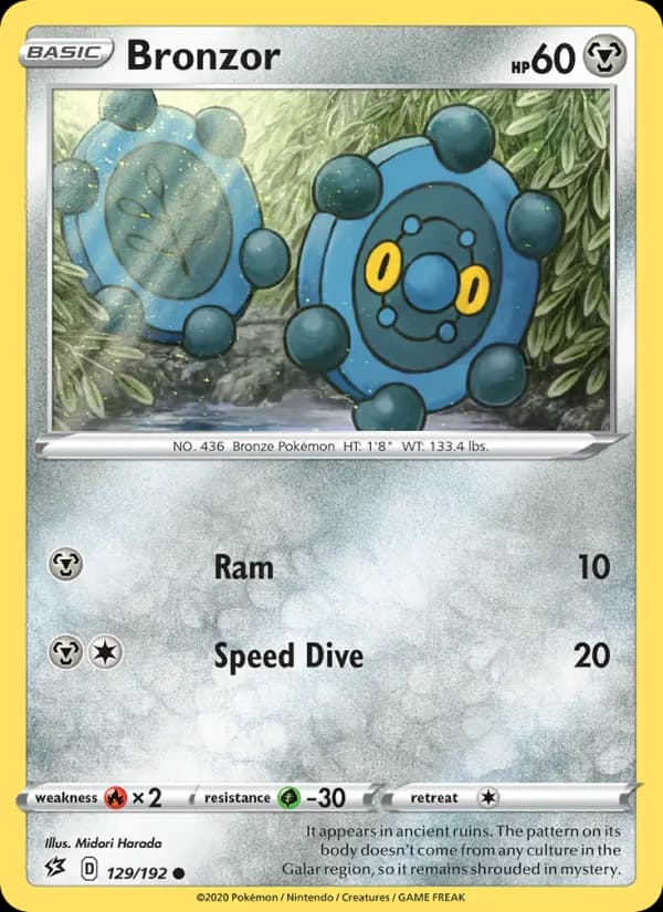Bronzor - Rebel Clash Pokemon Card