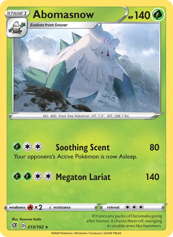 Abomasnow - Rebel Clash Pokemon Card