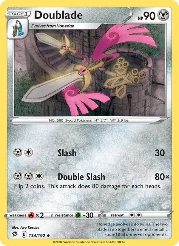 Doublade - Rebel Clash Pokemon Card