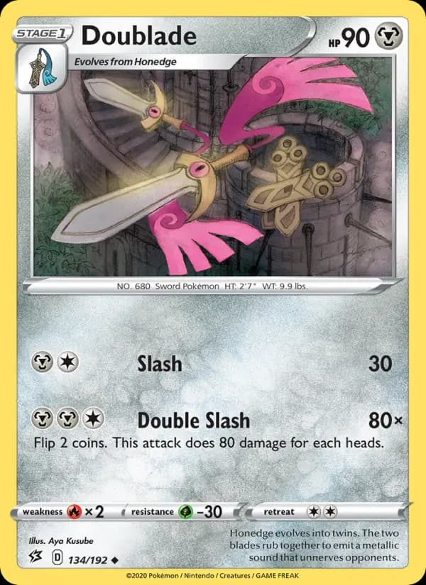 Doublade - Rebel Clash Pokemon Card