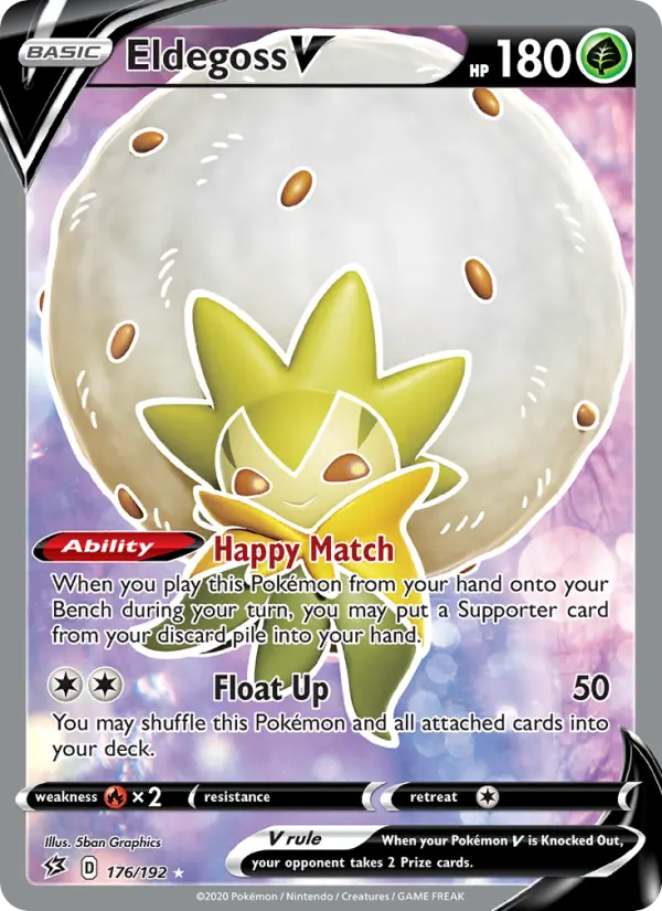 Eldegoss V - Rebel Clash Pokemon Card
