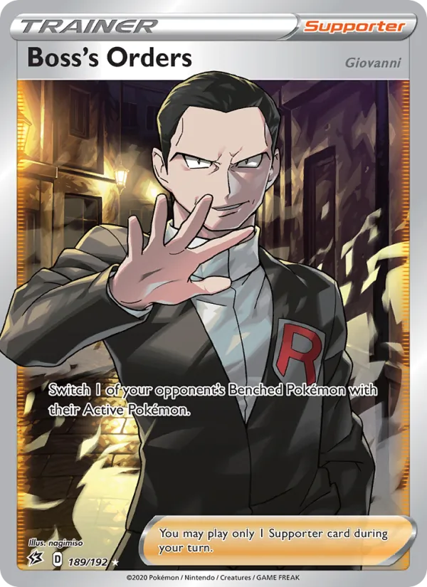 Boss's Orders (Giovanni) - Rebel Clash Pokemon Card