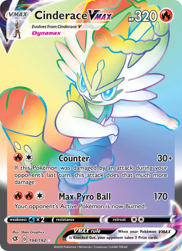 Cinderace VMAX - Rebel Clash Pokemon Card