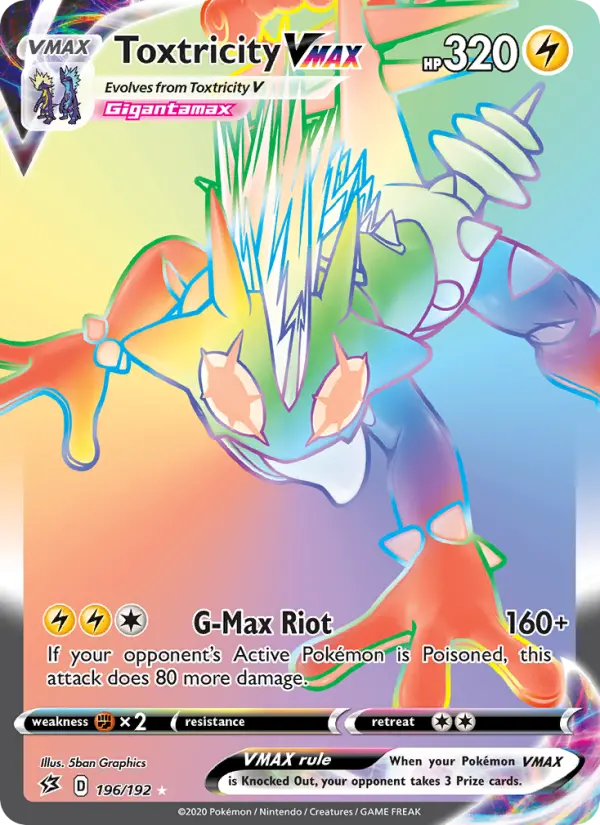 Toxtricity VMAX - Rebel Clash Pokemon Card