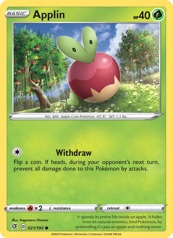 Applin - Rebel Clash Pokemon Card