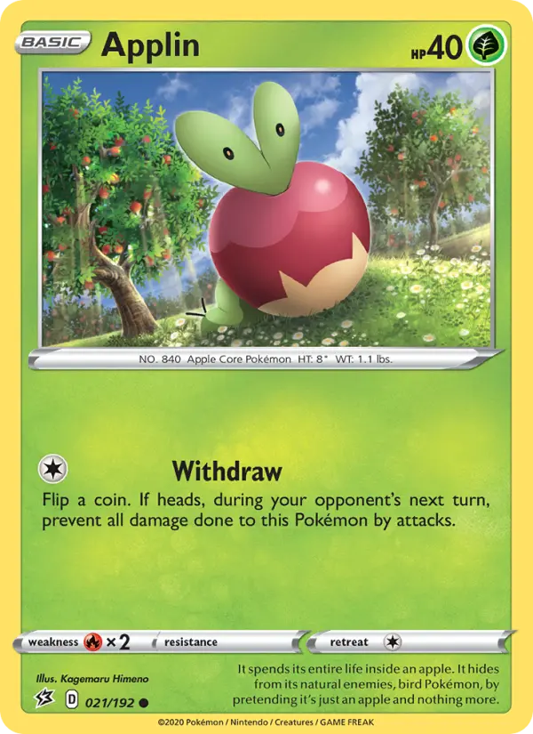 Applin - Rebel Clash Pokemon Card