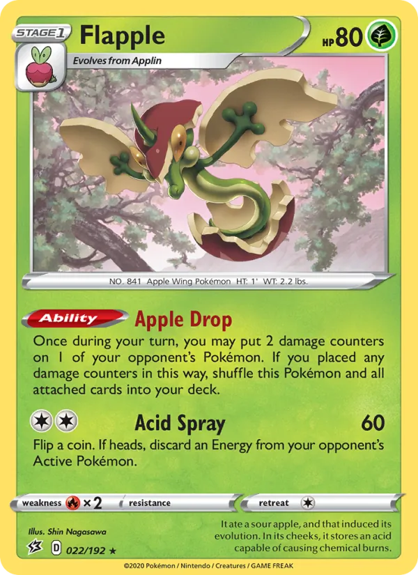 Flapple - Rebel Clash Pokemon Card